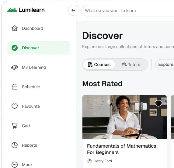 Lumilearn Marketplace Dashboard